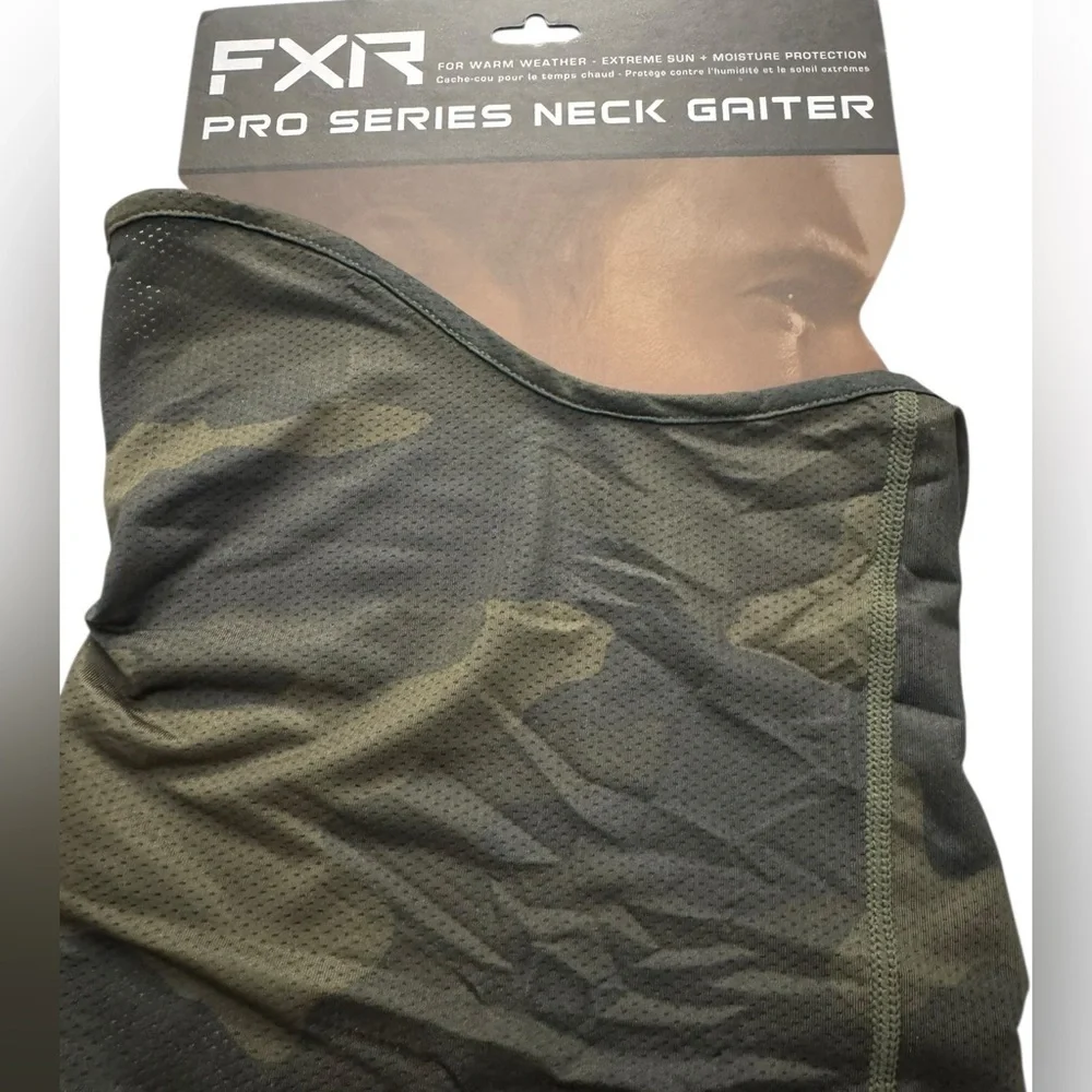 FXR Pro Series Army Camo UPF Neck Gaiter Sun Protection Breathable Mask NWT
